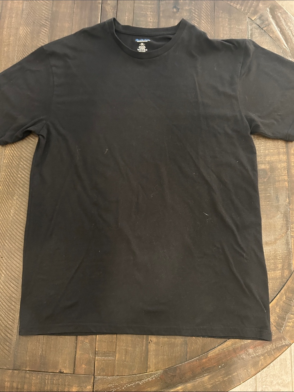 Men's Black Short Sleeve Crew Neck Tee